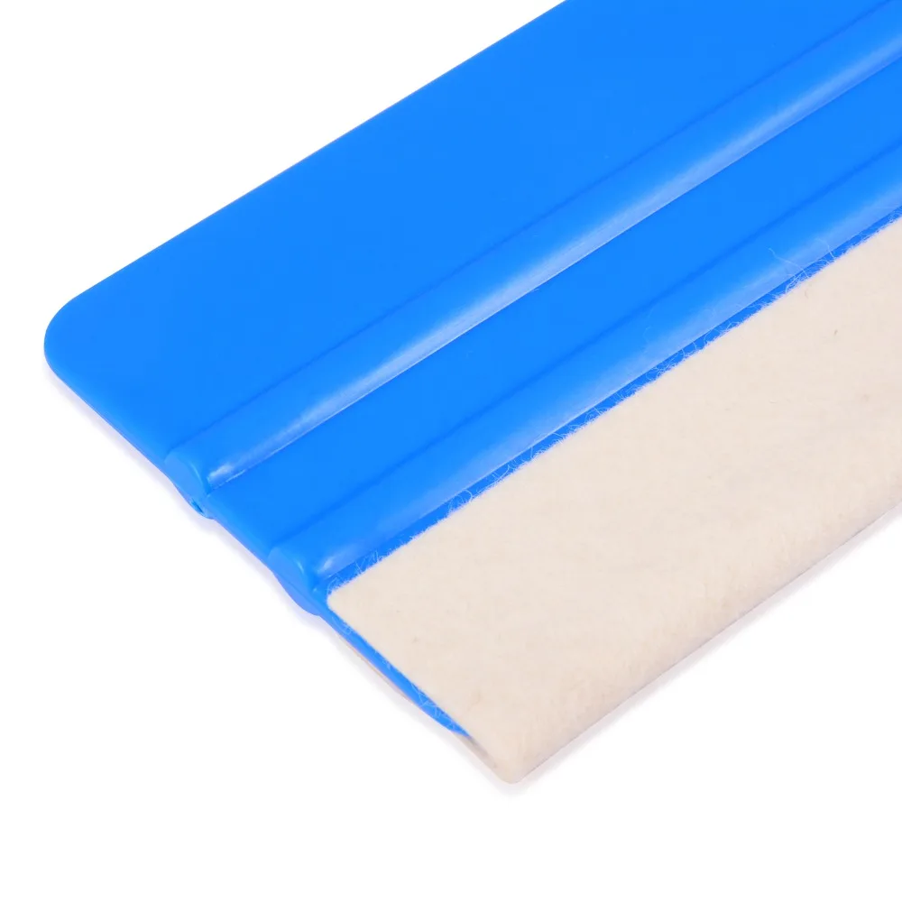 EHDIS Carbon Fiber Vinyl Squeegee Wool Felt Car Wrapping Plastic Scraper Window Water Blade Vehicle Tint Tools Glass Cleaning