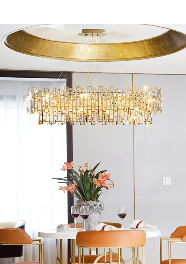 Кристалл Hanglamp светодиодный подвесной светильник Современный Утюг подвесные светильники кухня обеденный Ресторан Lampara Colgante лампы в