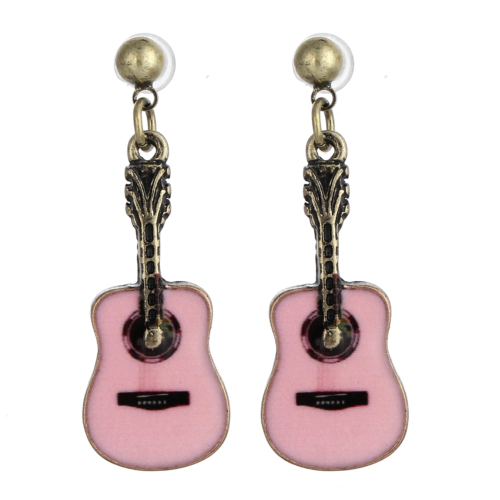 Jiayiqi 4 Colors 2017 Hot Sale Guitar Shaped Drop Earrings for Women New Arrival Gold Fashion Party Jewelry Best Birthday Gift