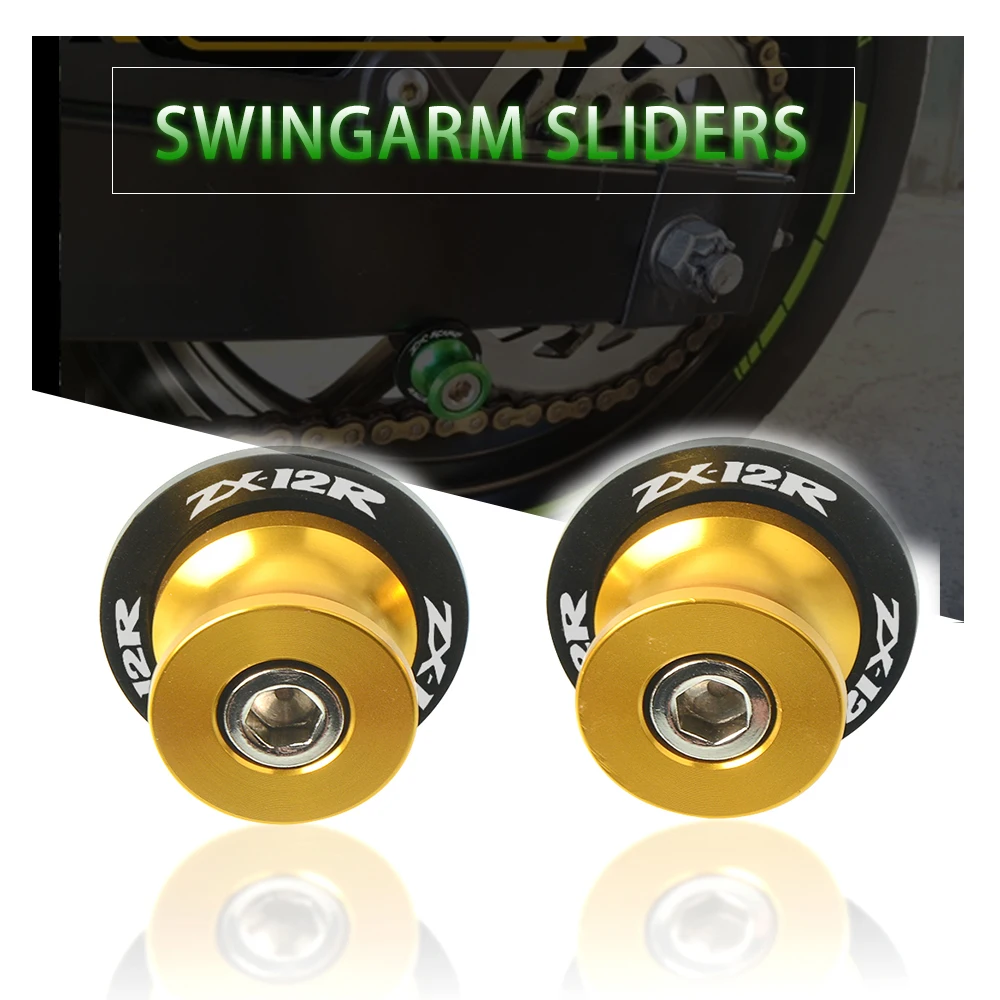 

Motorcycle Swingarm Sliders Spools Stand Slider for kawasaki ZX12R ZX-12R 2000 2001 2002 2003 2004 2005 2006 2000-2006