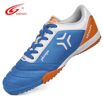 

ZHENZU Wear-Resisting Rubber Football Shoes TF Turf Soccer Cleats Boots Light Sprots Shoes for Children/Boys Size 30-35