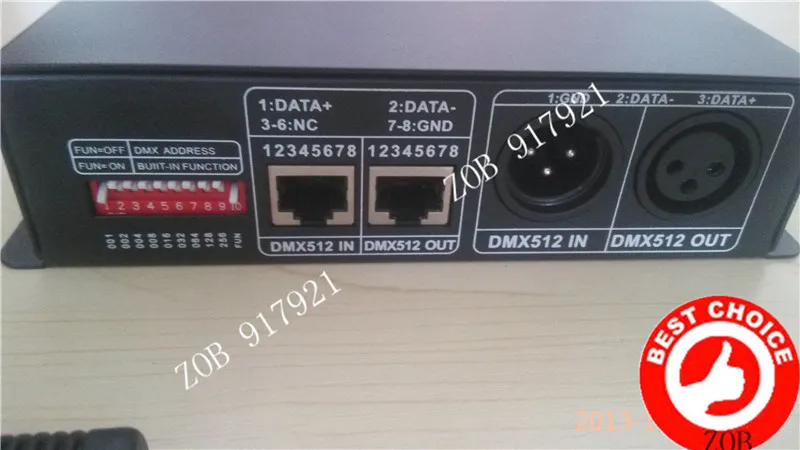 DMX 512 декодер DMX512 светодиодный RGB контроллер DC12 24V 4A 4 канала для потолочной лампы