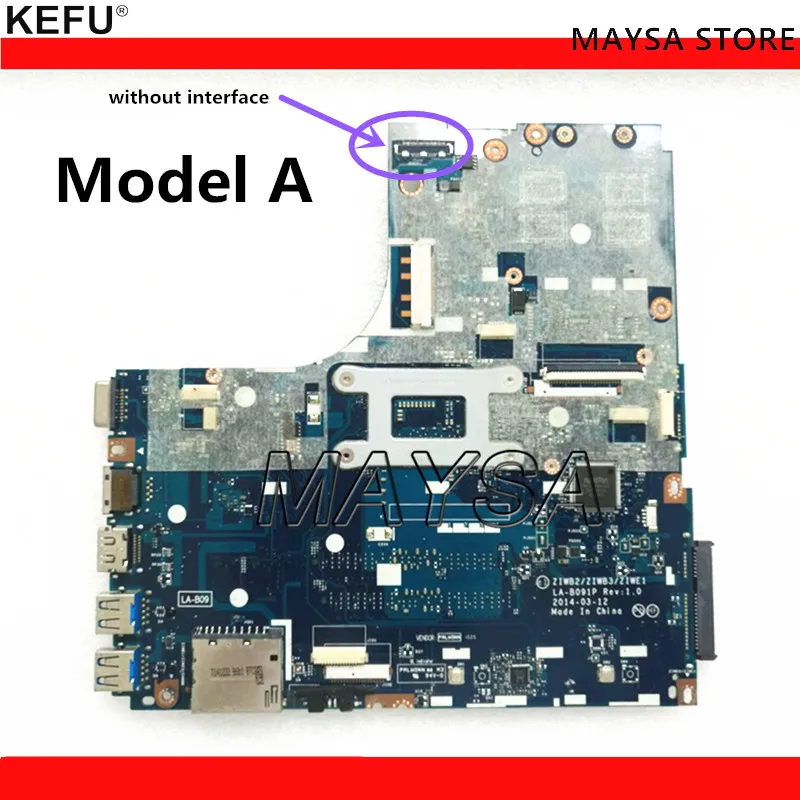 KEFU ZIWB2/ZIWB3/ZIWE1 LA B091P I5 4210 подходит для Lenovo B50 70 Материнская плата ноутбука 4210U DDR3 USB3.0