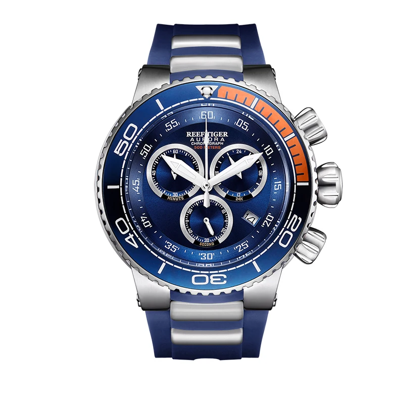 Часы Reef Tiger/RT мужские спортивные водонепроницаемые из нержавеющей