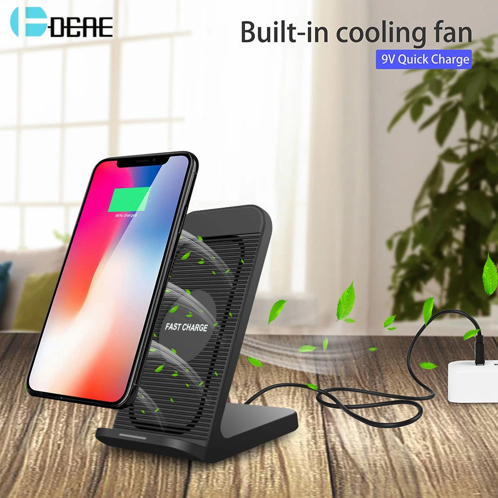 

FDGAO 15W QI Quick Charge Fast Wireless Charger 10W Tpye C QC 3.0 For iPhone 11 XS XR X 8 Samsung S10 Xiaomi Mi 9 Huawei P30 Pro