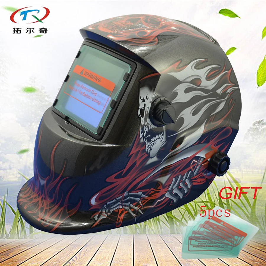 automatic welding mask ABS pp with lens battery shield welding helmet