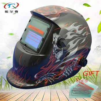 

automatic welding mask ABS pp with lens battery shield welding helmet solar power auto darkening arc en379 CE mig HD09(2200DE)