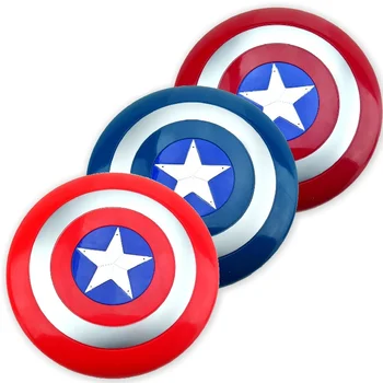 

[ Funny ] Child Costume party 32CM The Avengers Captain America Shield Light & Sound cosplay property Toy Metallic shield gift