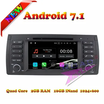 

TOPNAVI 2G+16GB Android 7.1 Car DVD Player For BMW 5 Series E39 (1996-2003)/X5 E53 (2000-2007)/Range Rover 2002-2004 GPS Navi
