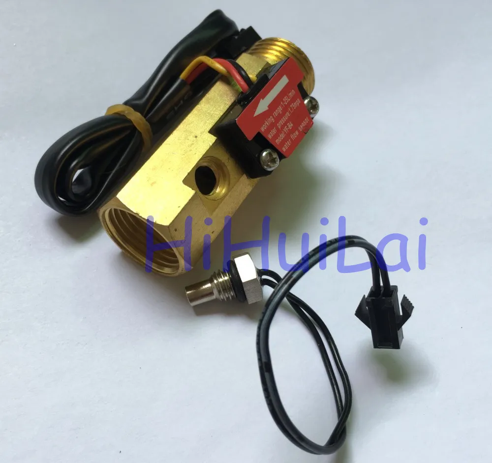 YF-B4 temperature sensor Hall effector flow sensor meter (2)