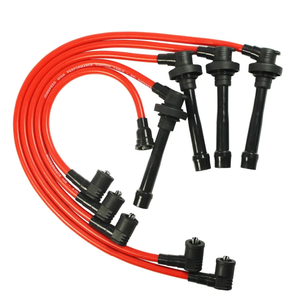 For 92-2000 Honda Civic B16 D15 D16 Eg Ek Em Ej Racing Spark Plug Wire Core Blue