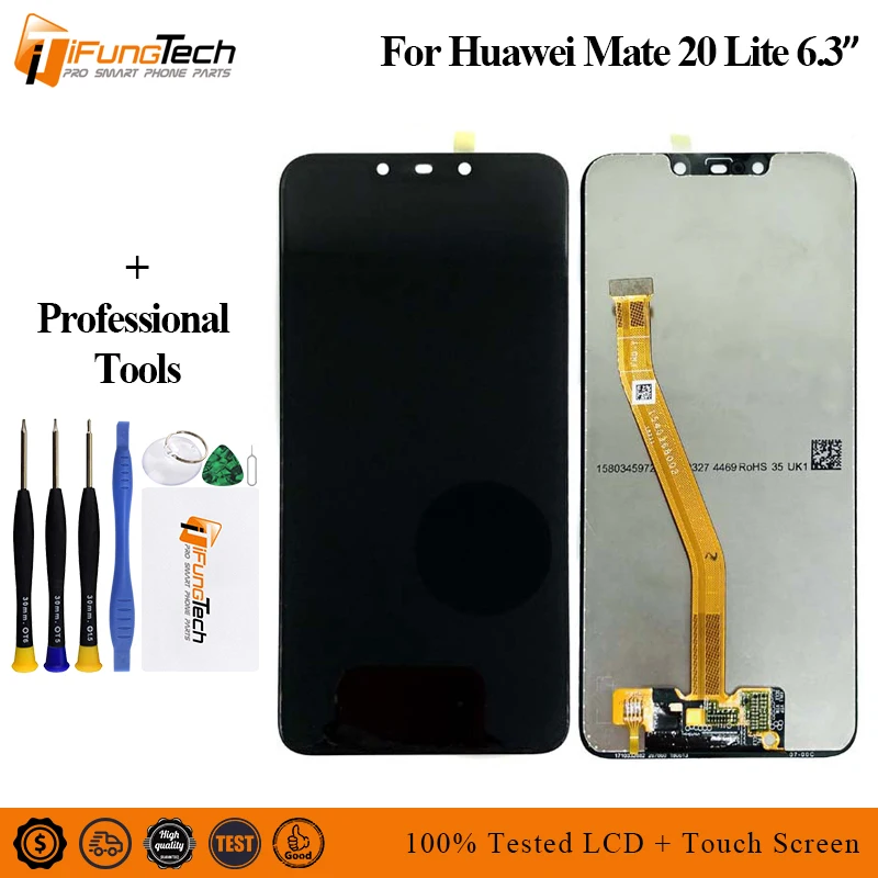 

100% Tested LCD For 6.3" Huawei Mate 20 Lite mate 20lite LCD screen Display+Touch panel Digitizer for mate 20 lite +Frame parts