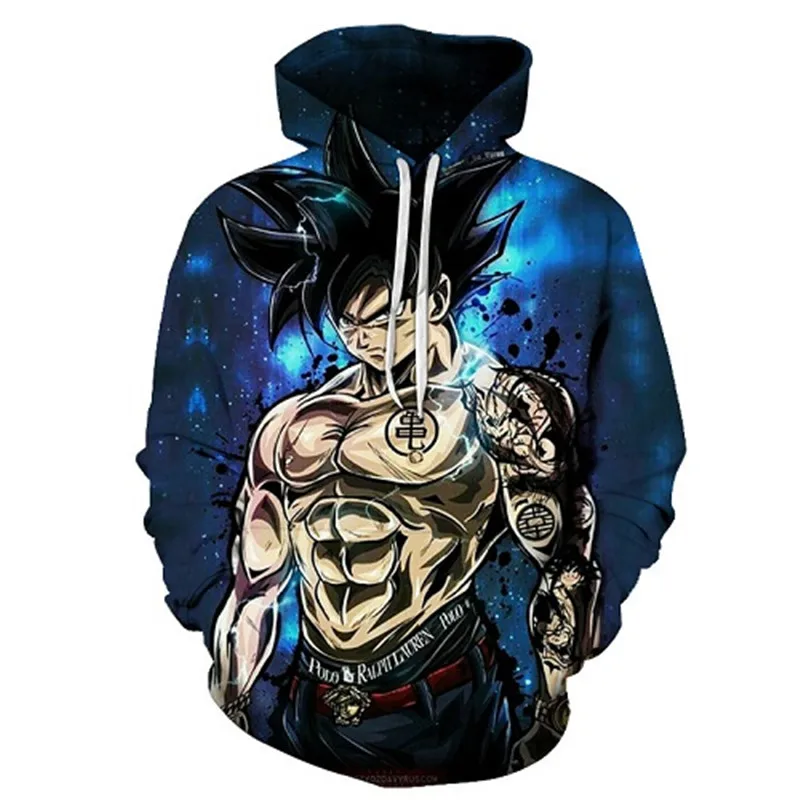 

Harajuku 3D Print Dragon Ball Z Hoodies Men/Women Sweatshirts Hoody Cartoon Anime Dragon Ball Super Boy/Girls Polluver 3XS-5XL