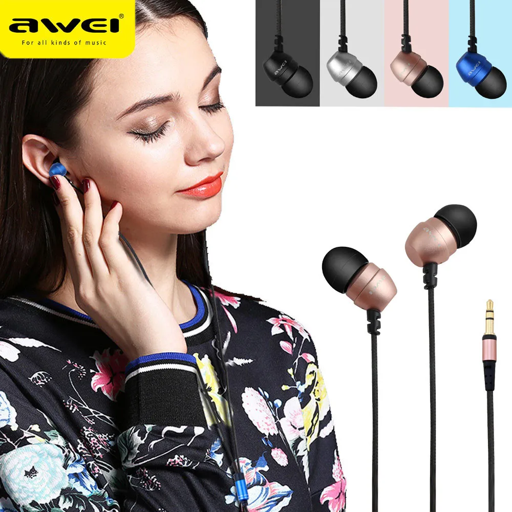 Awei سوبر باس عزل الضوضاء سماعة للالهاتف المحمول Mp3 Mp4 ل فون PC الهاتف الذكي Mp3 ايفي شحن مجاني 20 Awei سوبر باس عزل الضوضاء سماعة للالهاتف المحمول Mp3 Mp4 ل فون PC الهاتف الذكي Mp3 ايفي شحن مجاني 20