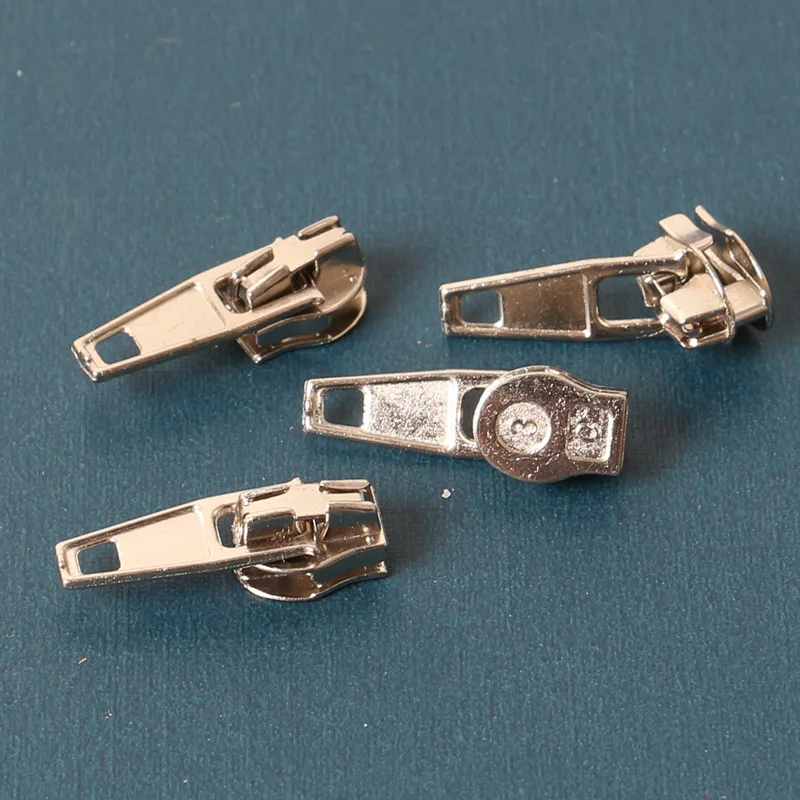 

wholesale 3# Zinc Alloy Auto Lock Automatic Zipper Puller Zipper Sliders For Nylon Zipper high quality used for Home Textiles
