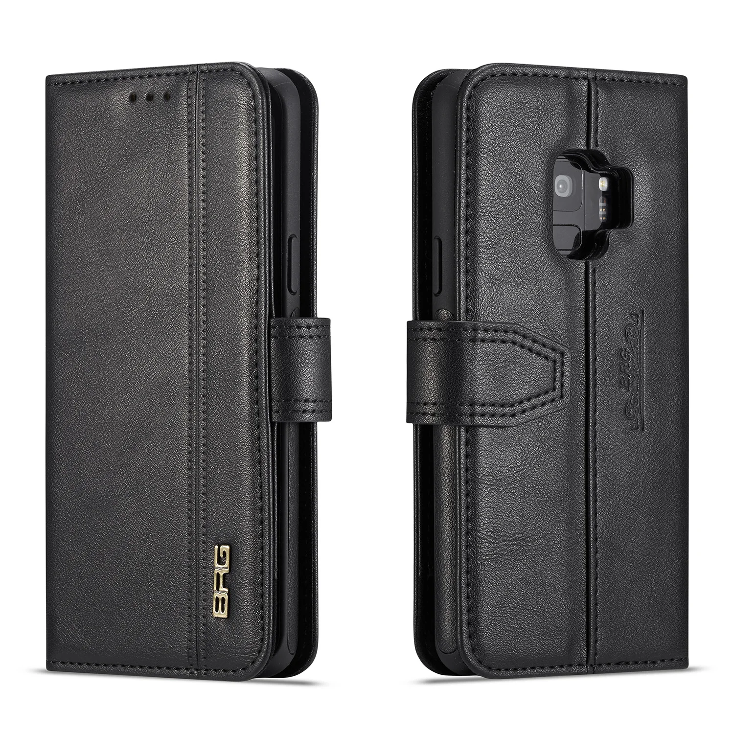 

New detachable bracket function leather pattern two-in-one card wallet phone case for sam S9 S9P note9 S10 S10P S10E