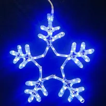 120V UL светодиодный световой шнур орнамент 2D Снежинка 1" световой шнур орнамент в закрытом помещении и на открытом воздухе использовать для украшения праздника