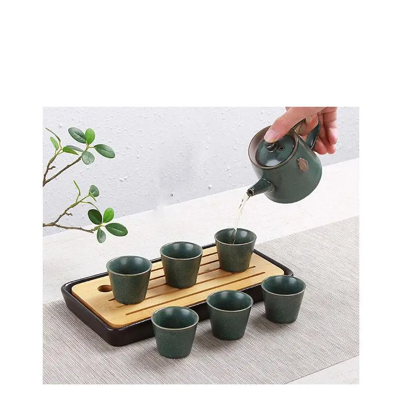 

Coffee Tea Set Ceramics Teapot Chinese Kung Fu Tea Cup One Set [1pot +6cups] Birthday Gift For Home Office Yoga