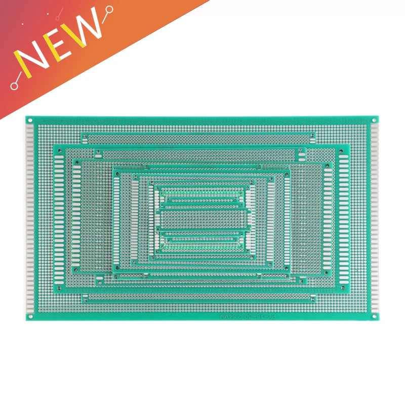 Двухсторонний Прототип Pcb Универсальный макет печатная плата для Arduino 2,54 мм Стекловолокно 9X15 10X10 10X15 10X22 см