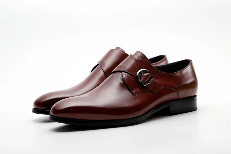 Мужская официальная обувь; кожаные оксфорды для мужчин; Свадебные Мужские броги; офисные туфли; мужские слипоны с пряжкой; zapatos de hombre
