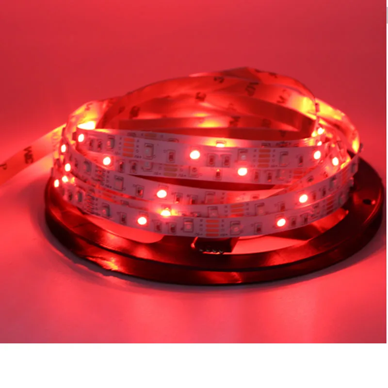 Водонепроницаемый RBG светодиодные полосы 3528 SMD 60leds/M 5 V пульта дистанционного управления USB Рождественский стол Декор лампы светодиодные лента лампа