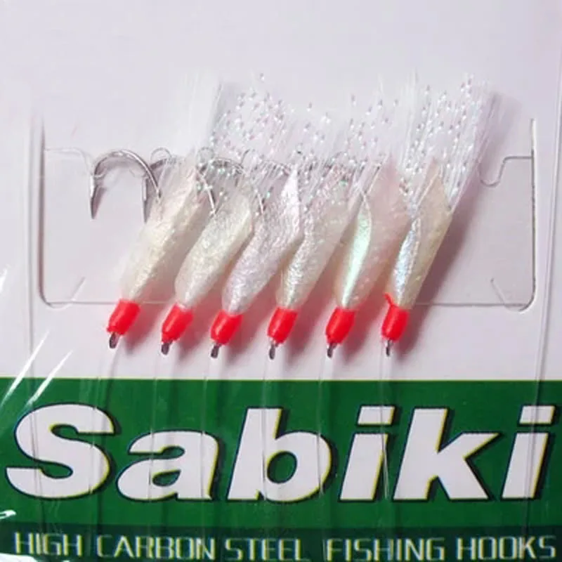 

High Quality Sea Fishing Hooks SABIKI  Luminous Shrimp Bait Rigs Baits Hooks Fishing Lures High Carbon Steel