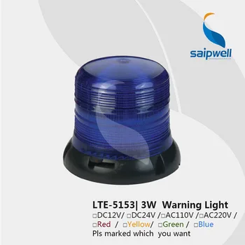 

IP54 3W LED Flash Warning Light - Dia.120mm 60~90 times (LTE-1083)
