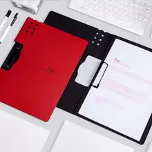 Школьные канцелярские бизнес A4/8,5x11 дюймов прочный пластиковый зажим папка для документов