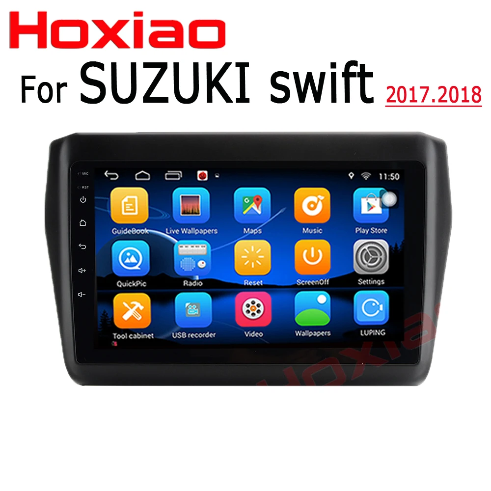 

For SUZUKI swift 2017.2018 9 inch 1024*600 screen Car Android radio gps stereo 2 din car dvd player BT multimedia player