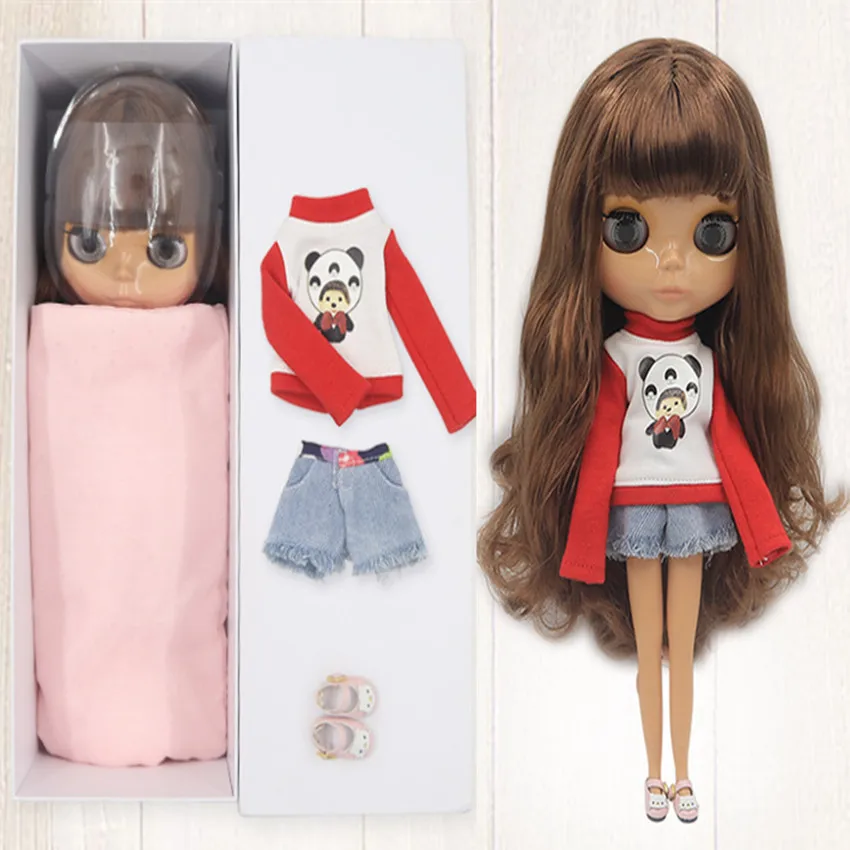 

Factory Blyth Doll Doll + Dress + Shoes Gift Box Set Joint Body Suitable for Dress Up By Yourself DIY Change BJD Azone Toy