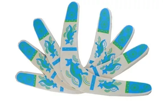 3 قطع كبيرة الخشب boomerangs خارج الرياضة تحلق القرص