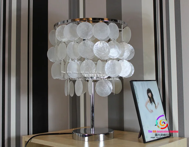 Креативные раковины индивидуальная настольная лампа для гостиной прикроватная лампа украшения для гардероба домашнего освещения настольные светильники ZA FG269