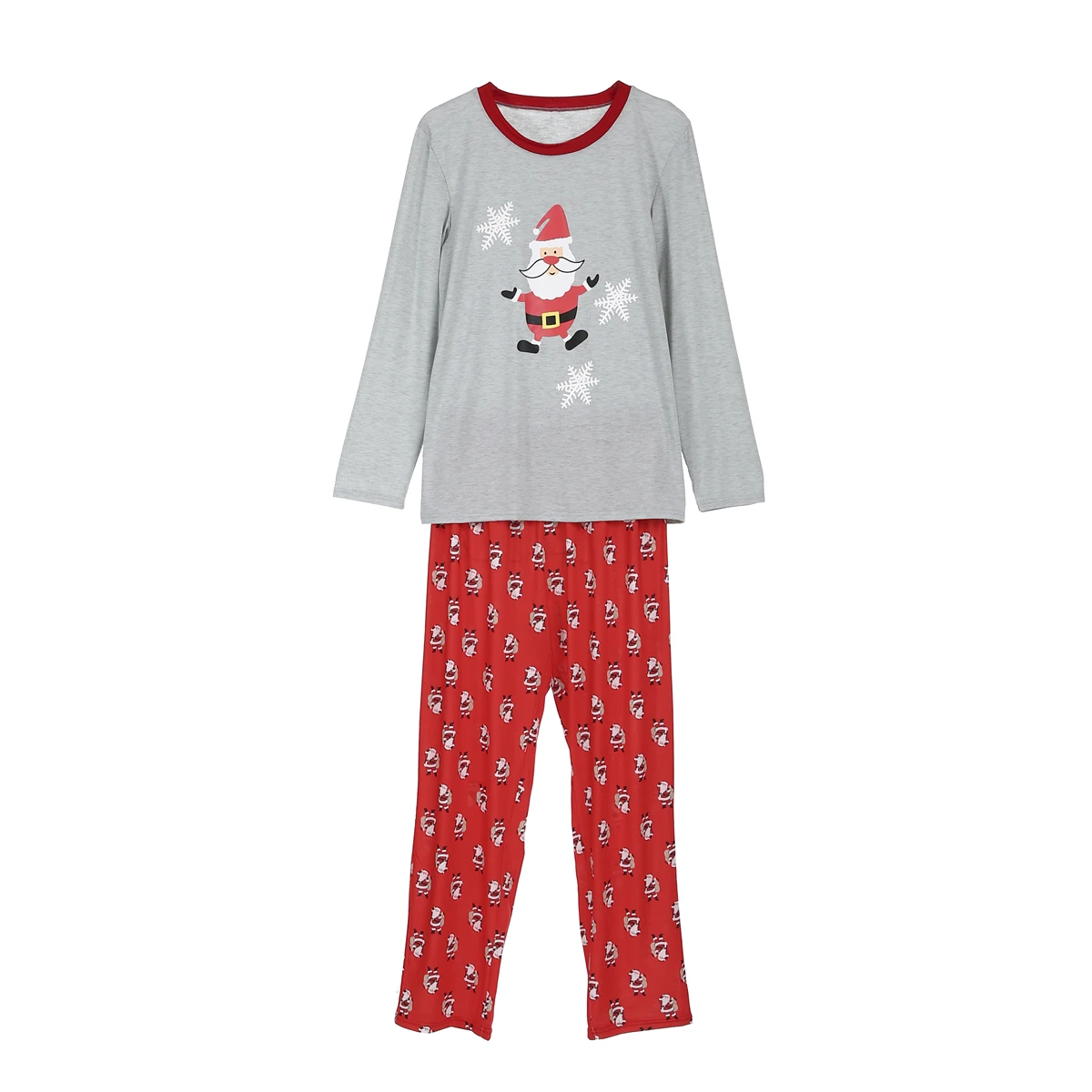 Фирменная Новинка Рождество Семейный комплект пижам для взрослых для женщин дети пижамы ночное Санта Клаус рубашка с длинными рукавами+ брюки девоч