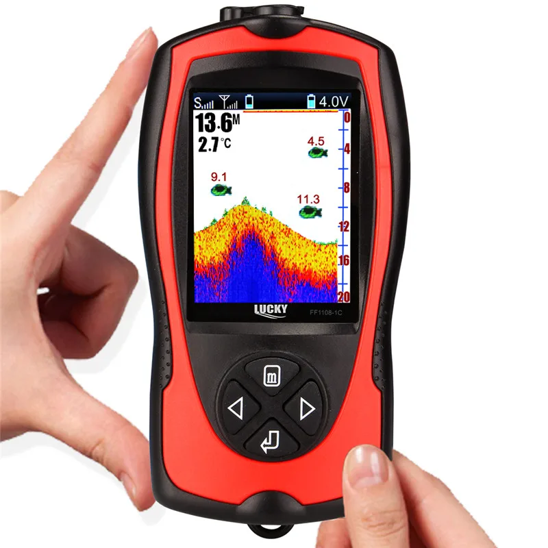 Fish Finder ff1108-1 cwla wireless Findfish Rechargeable sonar sensor fish finder echo sounders deeper fishfinder waterproof (6)
