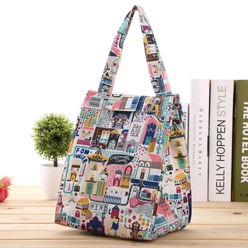 

Good Quality Travel Or Office Food Cooler Bags Men and Women Thermal Insulation Covers Thermal Oxford Lunch Bag Leisure Tote