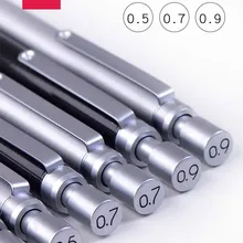 Deli металлический автоматический карандаш с низкой гравитацией 0,9 мм профессиональный механический карандаш для рисования 0,5 мм механический карандаш 0,7 мм