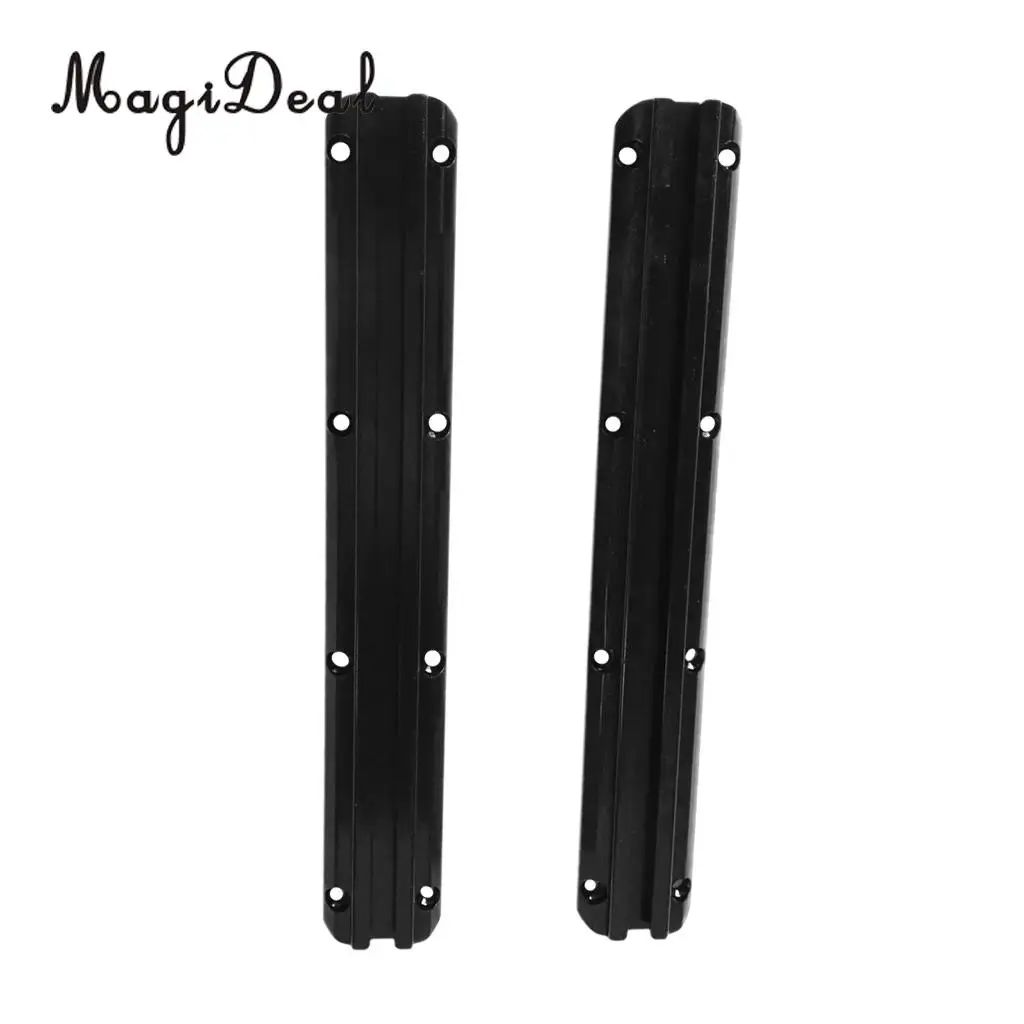 Aluminum Pair 12 inch Rail Hold Mount with Screws Mounting Hardware for Kayak Boat Dinghy Fishing Pole Rod Holder Accessories