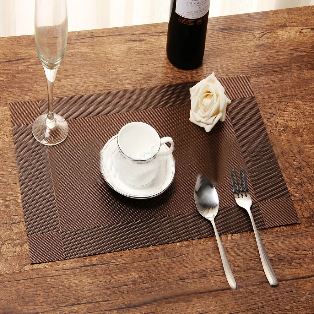 Hotproof Waterproof Slip resistant Mat Diagonal Frame Shape Table Mat