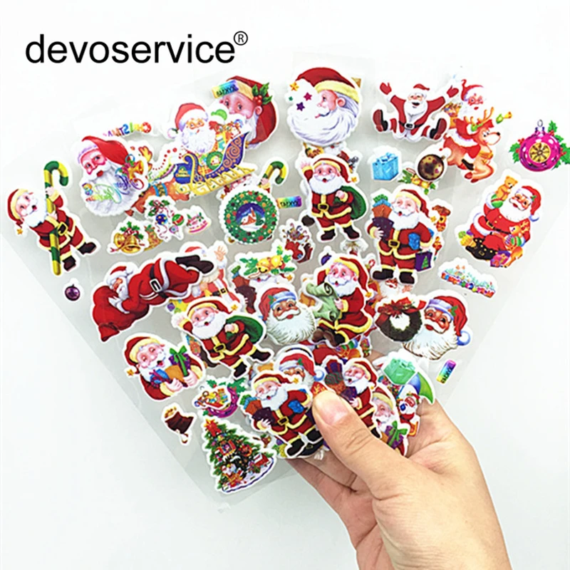 

5 Sheets/Set Christmas Style Sticker Kawaii Cartoon Animal Diary Scrapbook Calendar Notebook Label Memo Decoration DIY Stickers