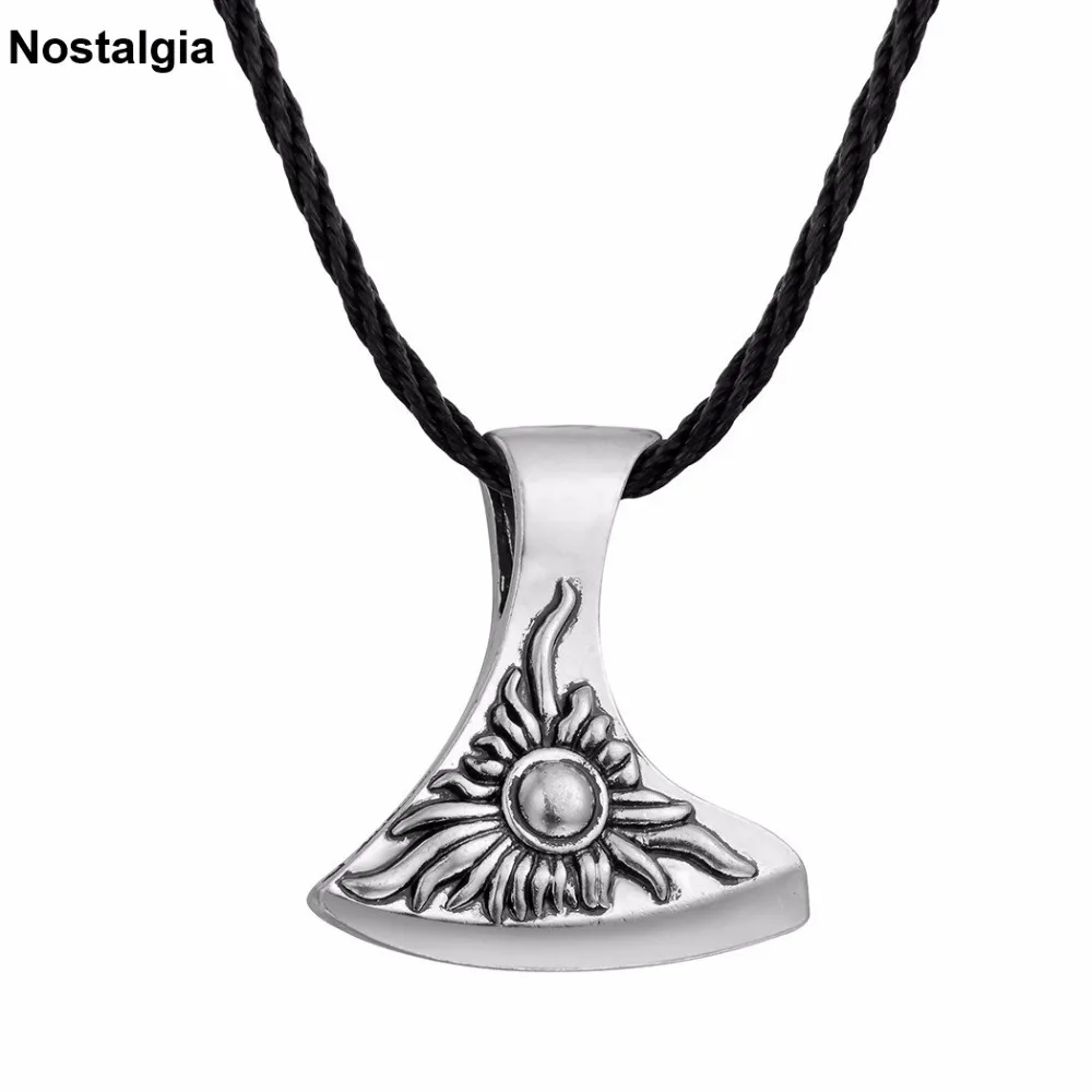 

Nostalgia Slavic Pendant Ancient Axe Amulet Symbol Wicca Pagan Jewlery Making Mens Womens Necklace