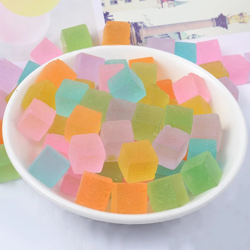Happy Monkey 20pcs/pack DIY Slime Supplies Toys Resin Square Colorful Candy Slime Accessories Filler For Fluffy Clear Slime Happy Monkey 20pcs/pack DIY Slime Supplies Toys Resin Square Colorful Candy Slime Accessories Filler For Fluffy Clear Slime