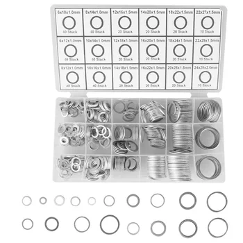 

450pcs Quality Seal Assortment Aluminum Seal Gasket Set Muti-function O-Ring Set Dropshipping HR
