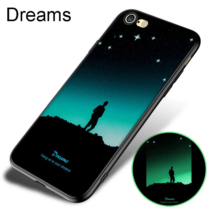 Модно и волшебный светящийся TPU чехол для телефона полное покрытие iPhone X 8 7 6 S Plus |