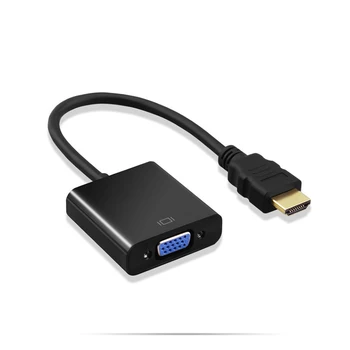

10PCS HD 1080P For HDMI to VGA Converter Adapter Cable for All-in-one PC Computer Desktop Notebook Tablet HDTV Monitor