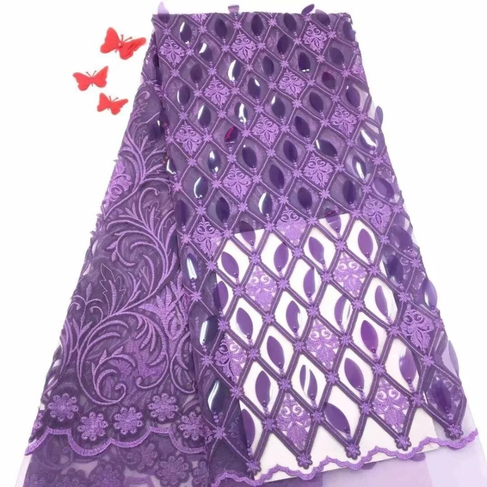Кружевная ткань для свадебных платьев Персиковое Африканское кружево высококачественное кружево с блестками