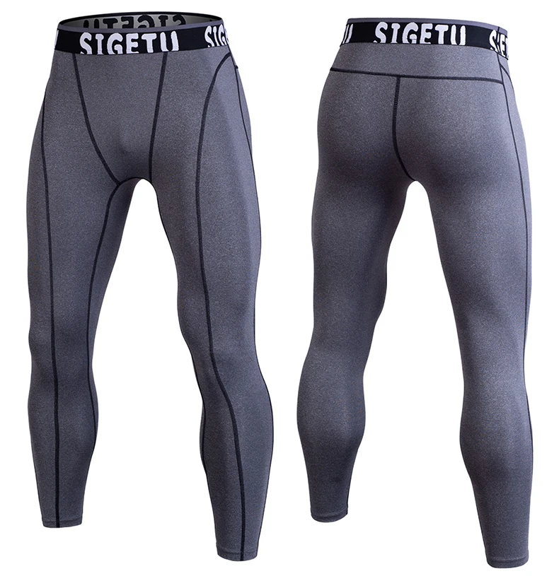 Новые компрессионные штаны для бега, мужские спортивные Леггинсы, спортивная одежда для фитнеса, длинные брюки, штаны для тренировок, обтягивающие леггинсы