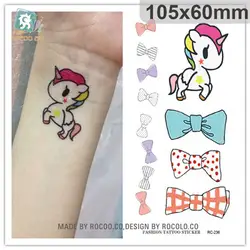 Harajuku водонепроницаемые Временные татуировки для женщин милые 3d маленькие Pegasus мультфильм дизайнерский тату-стикер Бесплатная доставка RC2236