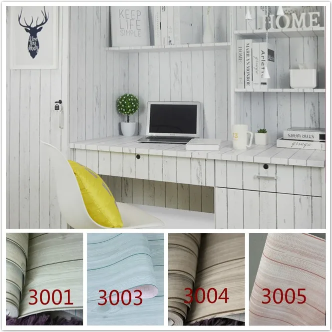 Aliexpress Self Adhesive Wood Grain Wallpaper Self Adhesive Wood Grain Wallpaper L Wallstick Oil Waterproof Vinyl Tile Wall Paper For Kitchen Bathroom Door 5meters Roll
