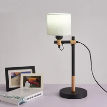 Скандинавский Настольный светильник креативная офисная настольная лампа декоративная лампа прикроватная лампа для спальни дерево+ Железные украшения MZ18