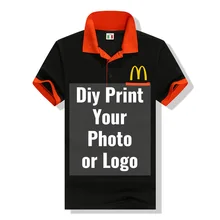 Футболки Поло для командной группы на заказ с принтом фото/логотипа, рабочая одежда для мужчин и женщин, индивидуальная униформа поло, повседневные хлопковые футболки